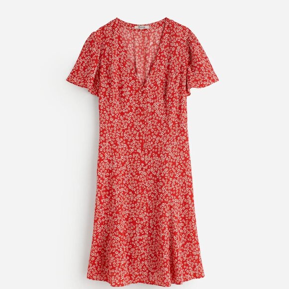 Flutter Sleeve Mini Dress - Picture 1 of 7